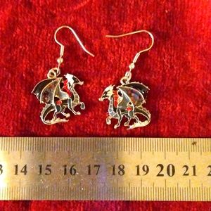 NWOT Dragon Earings
